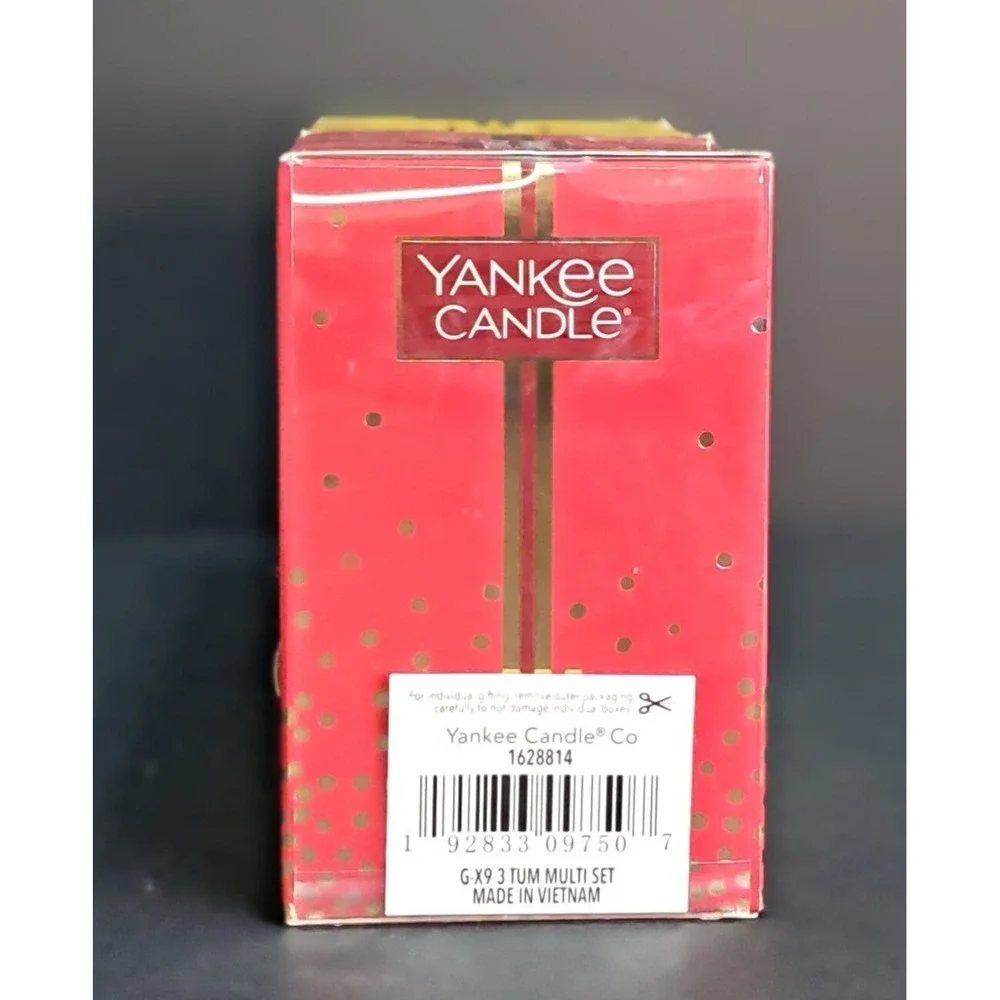 Christmas candles set of 3, Balsam Cedar, Christmas Cookies, Sparkling Cinnamon‎